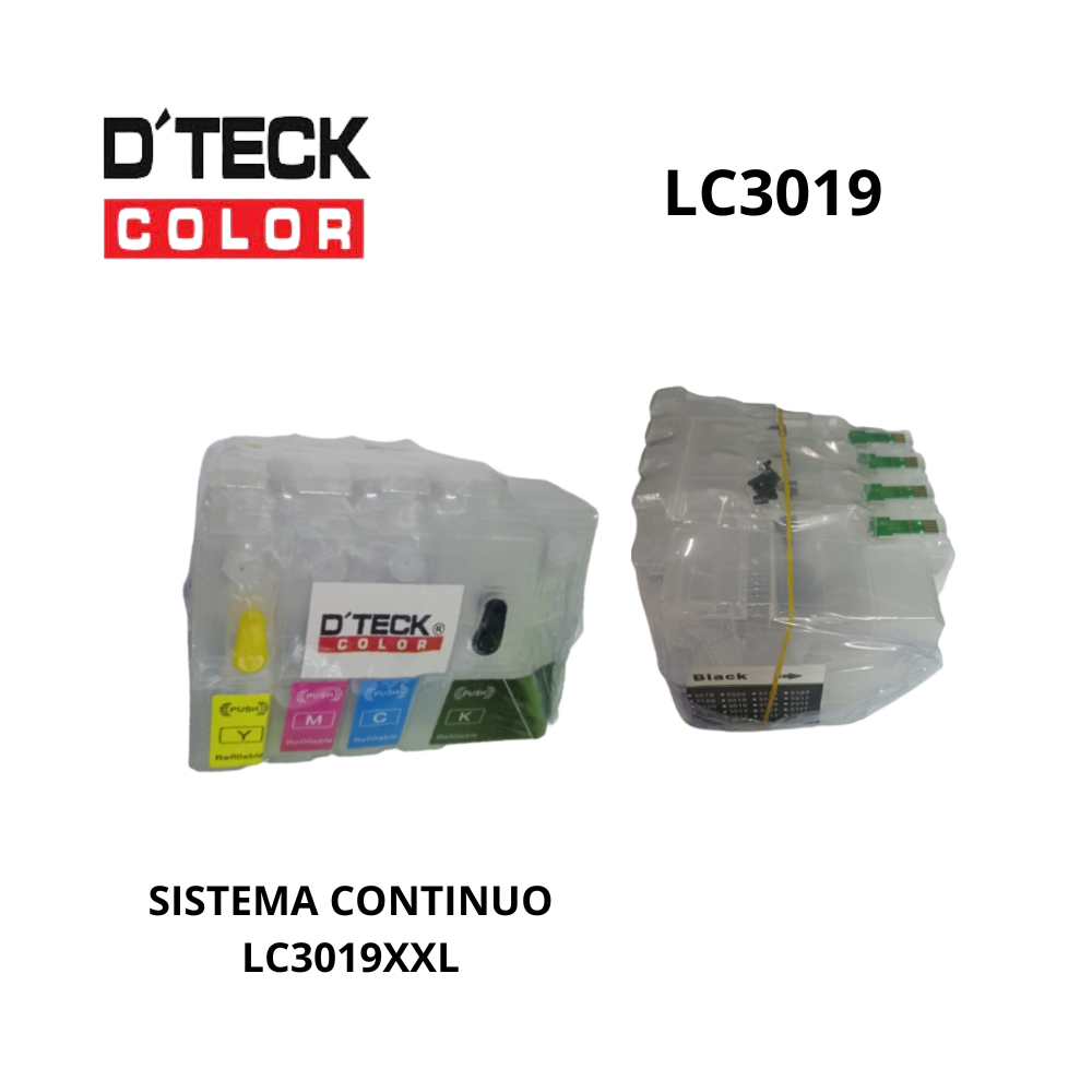 SISTEMA CONTINUO COMPATIBLE BROTHER LC3019 DTECK COLOR