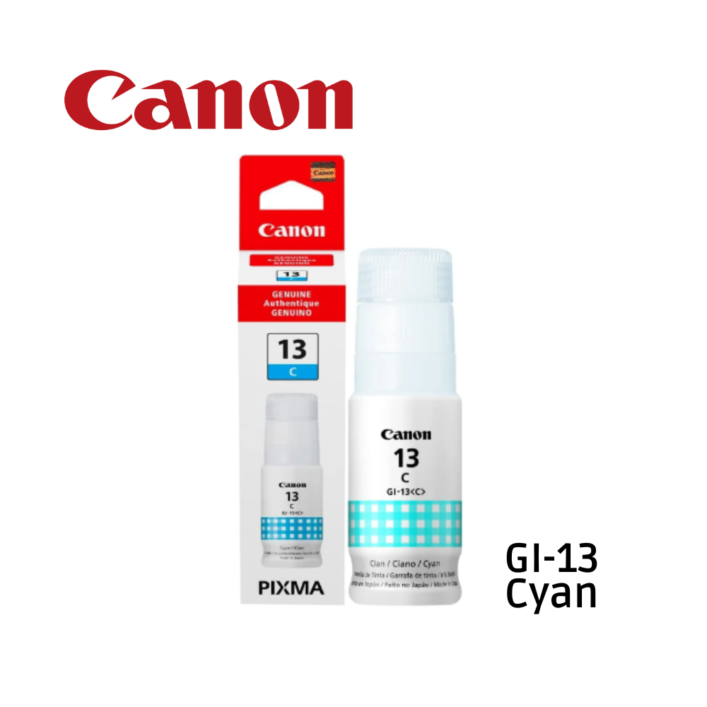 TINTA CANON ORIGINAL GI-13 CYAN BOTELLA 60ML