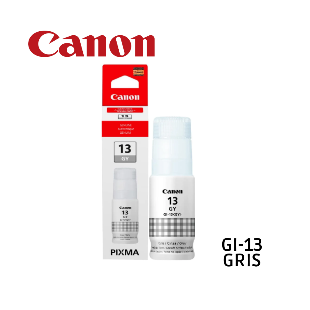 TINTA CANON ORIGINAL GI-13 GRIS BOTELLA 60ML