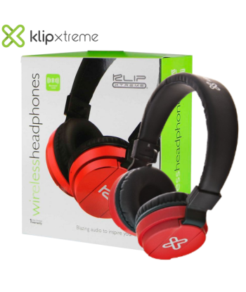 AUDIFONO KLIP XTREME FURY KHS-620RD BLACK RED BLUETOOTH CON MICROFONO