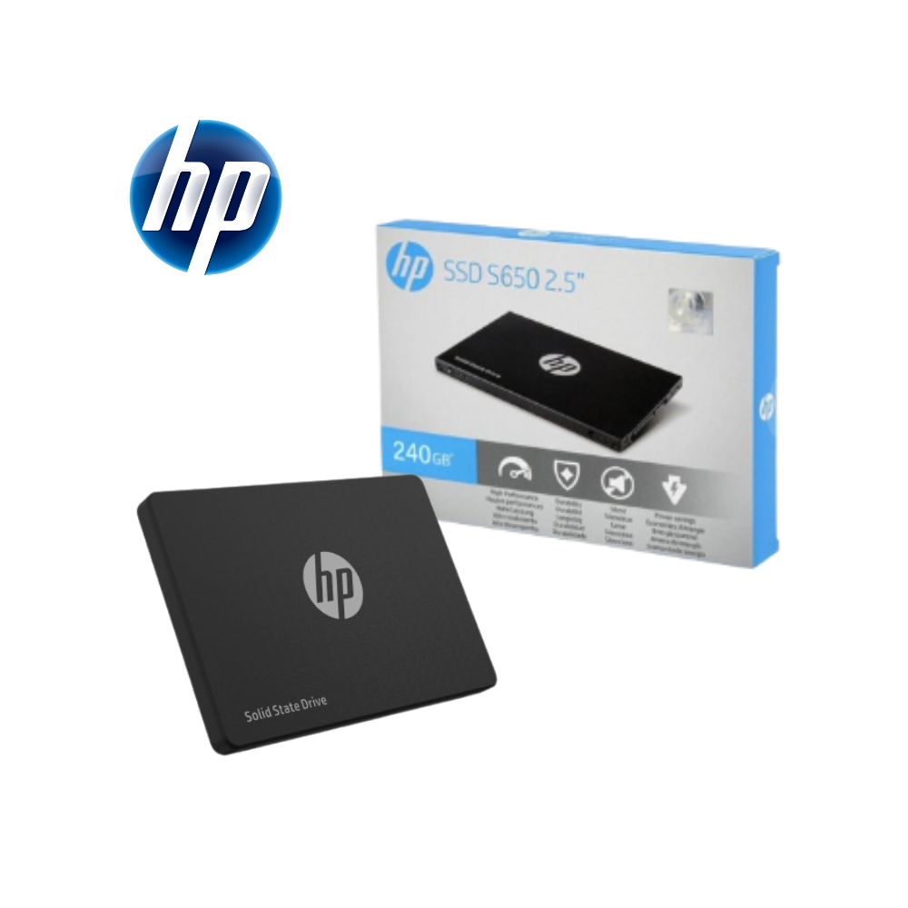 Unidad  Disco Duro Solido HP SSD S650 2.5" 240GB SATA III 6Gb/s