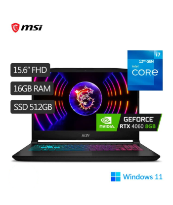 LAPTOPS MSI  KATANA 15  B12VFK-291US I7-12650H 15.6" 16GB 512SSD  RTX4060-8GB