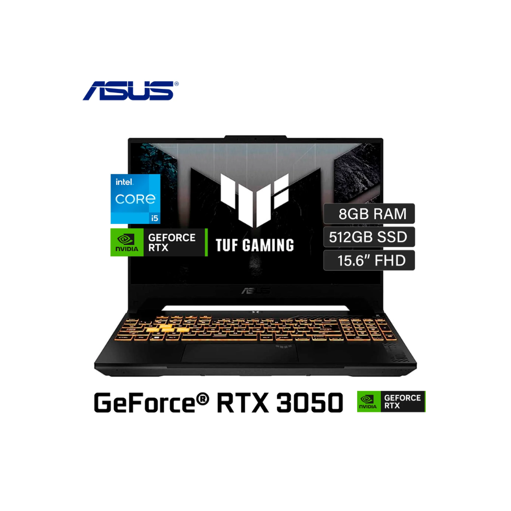 ASUS TUF GAMING FX507ZC4-HN005W I5-12500H 15.6" FHD 8GB DDR4 512 SSD RTX3050-4GB