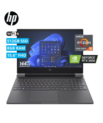 LAPTOP HP VICTUS GAMING 15-FB0135LA  Ryzen 5 5600H 15.6" FHD 8GB 512SSD  RTX 3050 4GB