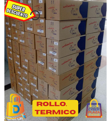 CAJA DE CONTROMETRO GALLO PAPEL TERMICO 80MM X 83MT 48GR