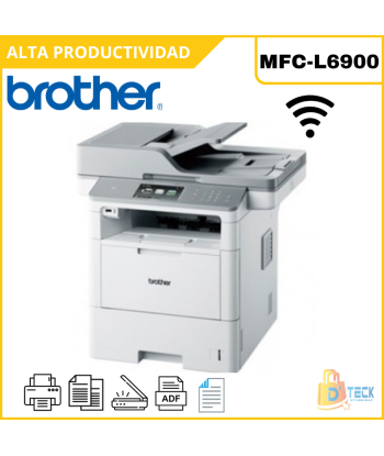 IMPRESORA MULTIFUNCIONAL LASER BROTHER  MONOCROMATICA  MFC-L6900DW WIFI ADF DUPLEX