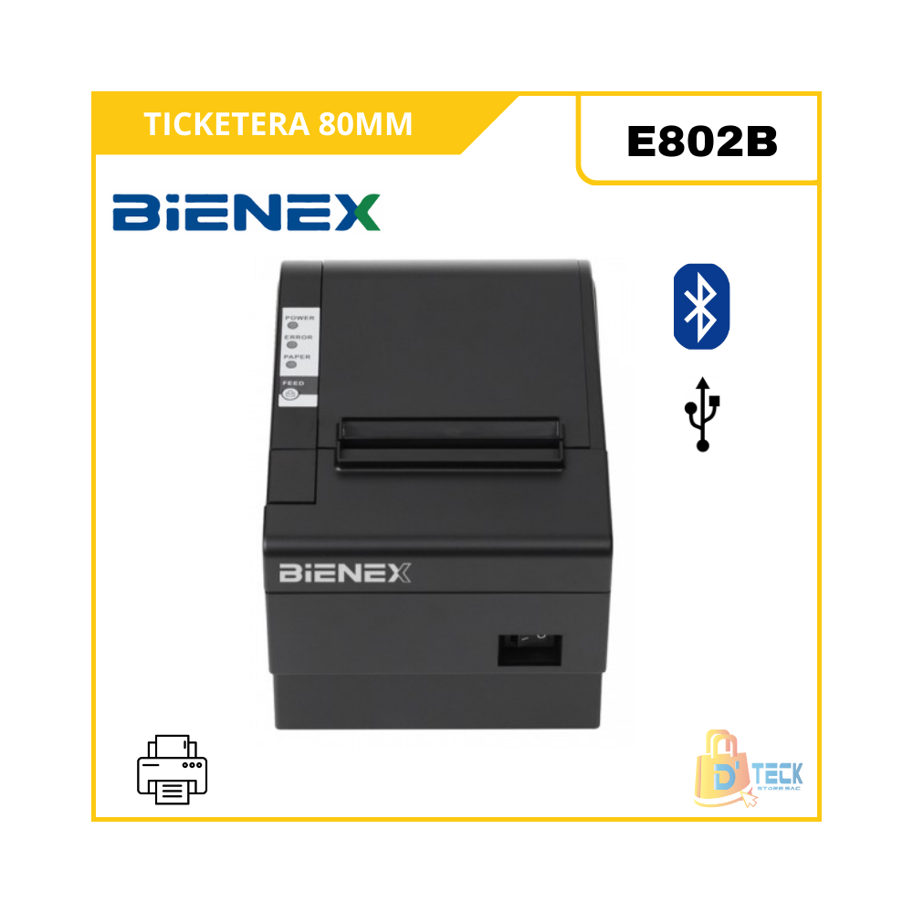 IMPRESORA TERMICA TICKETERA BIENEX E802B 80MM USB BLUETOOH